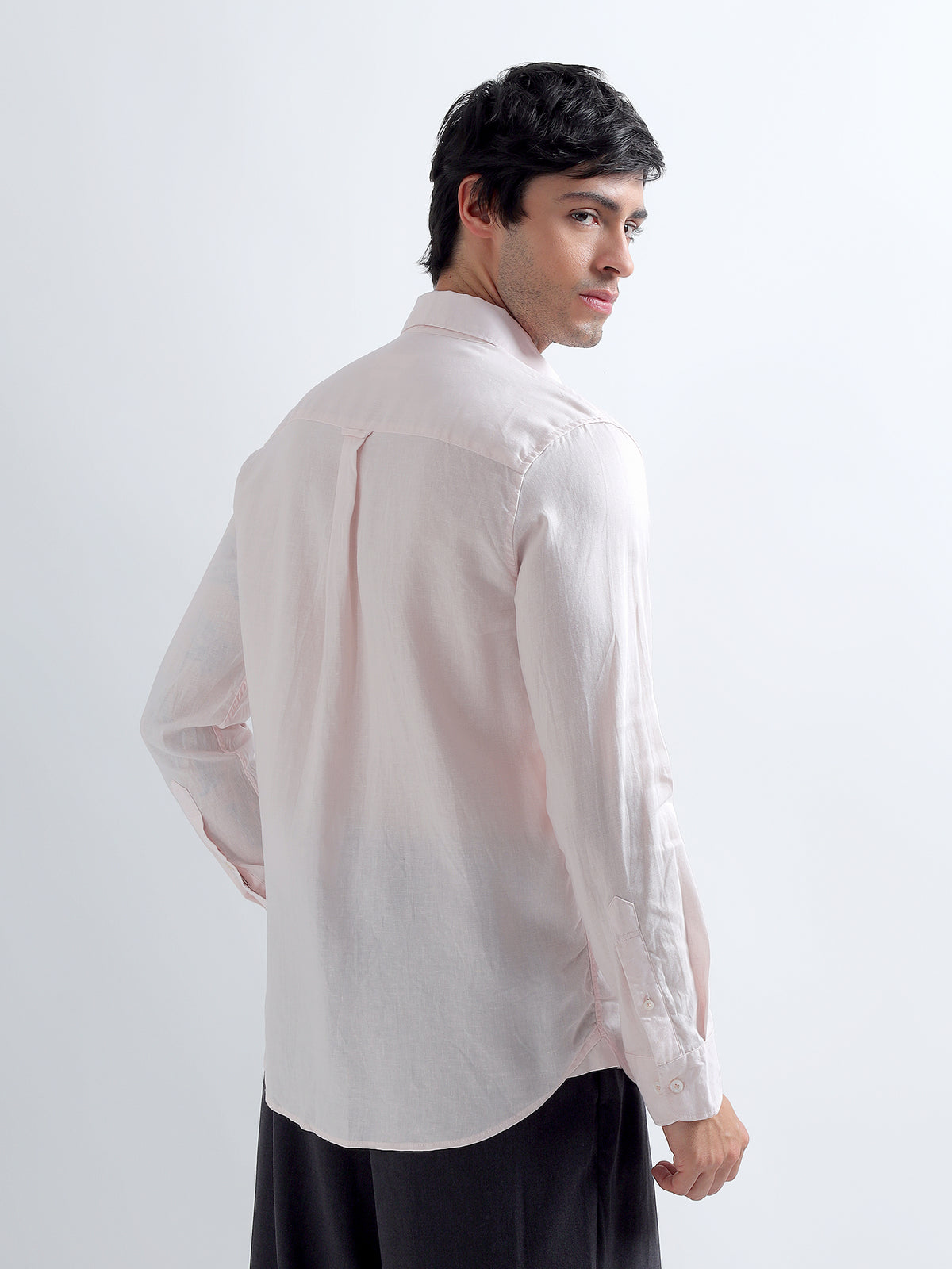 Blush Button-Down Shirt — blush back
