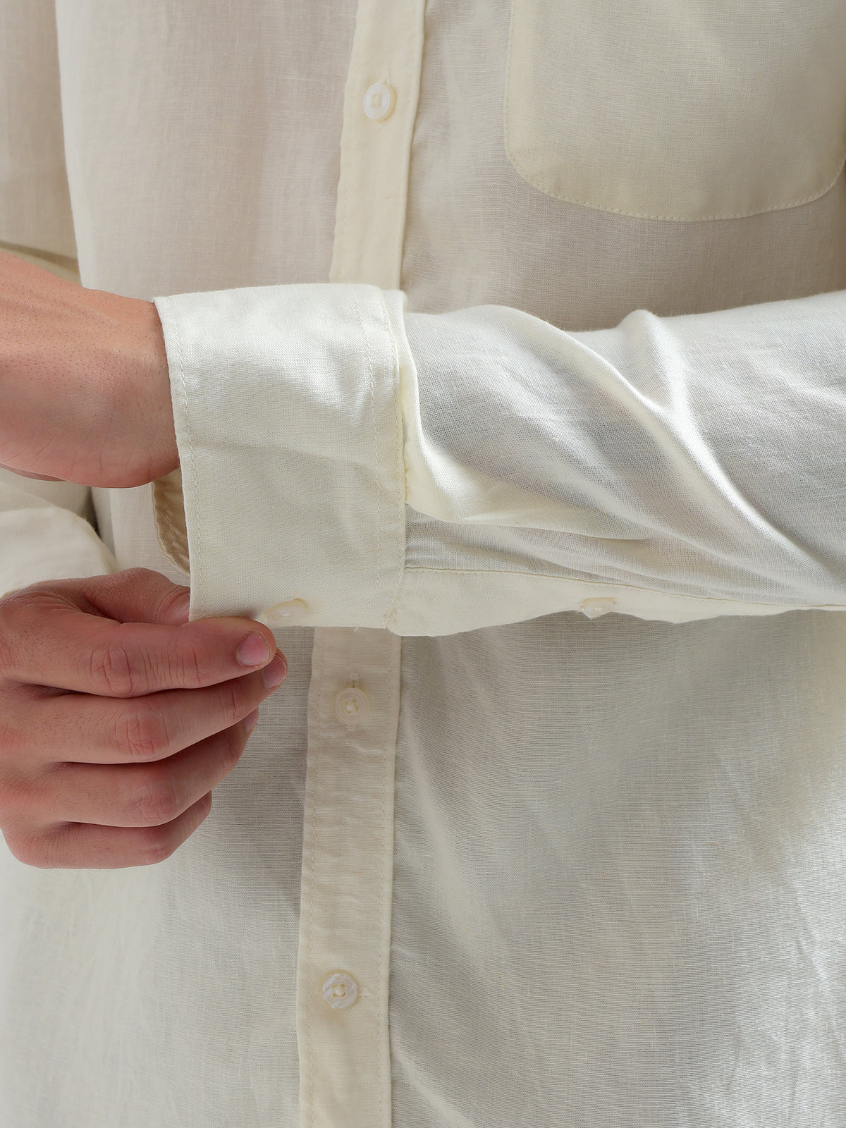 Butter Button-Down Shirt — butter cuff detail