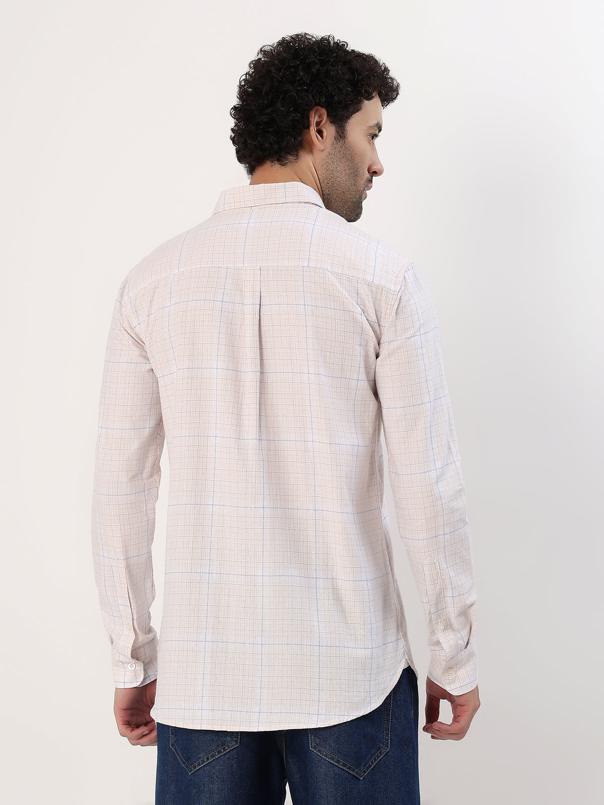 Shell Check Shirt — Shell with pink and blue check shirt, view 6